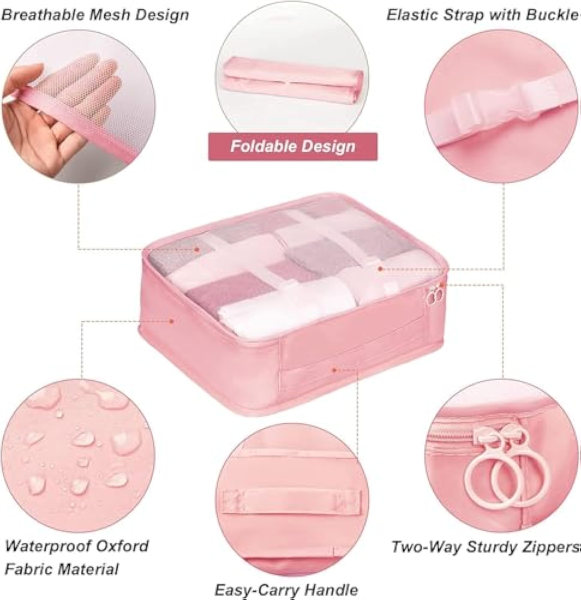 7 in 1 Travel Laundry and Cosmetics Organizer Set
